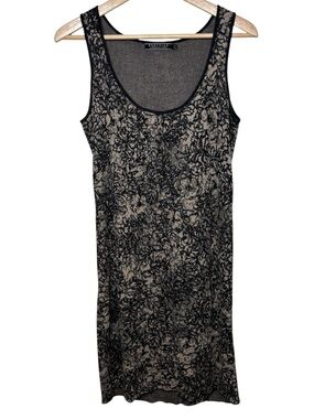 PERUVIAN CONNECTION Sweater Dress Small Sleeveless 100% Pima Cotton Forest Fairy